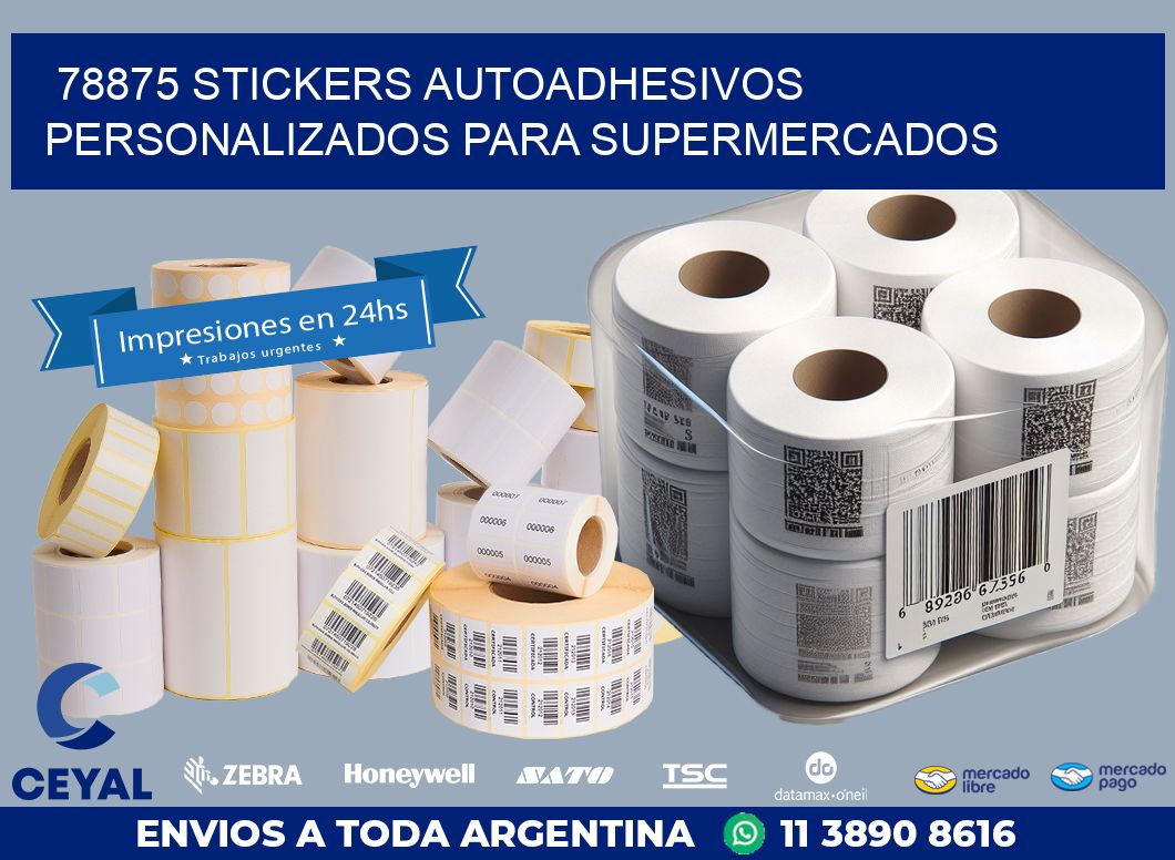 78875 STICKERS AUTOADHESIVOS PERSONALIZADOS PARA SUPERMERCADOS