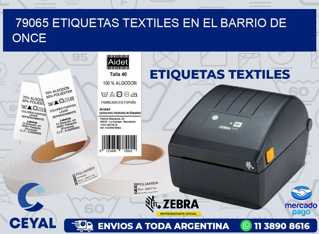79065 ETIQUETAS TEXTILES EN EL BARRIO DE ONCE