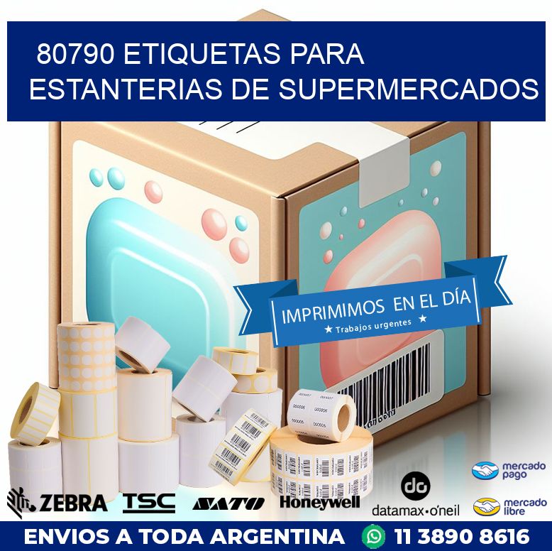 80790 ETIQUETAS PARA ESTANTERIAS DE SUPERMERCADOS