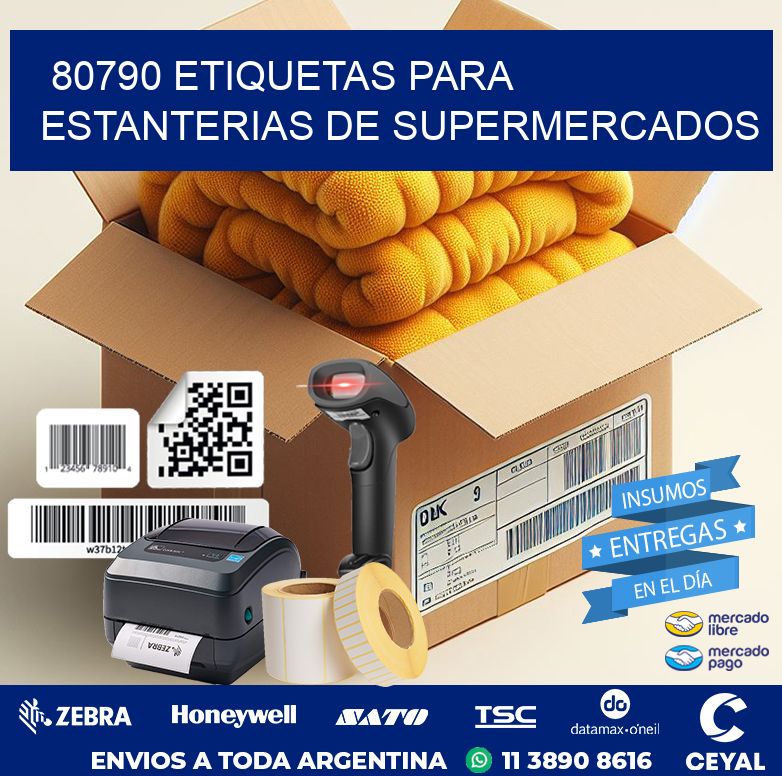 80790 ETIQUETAS PARA ESTANTERIAS DE SUPERMERCADOS