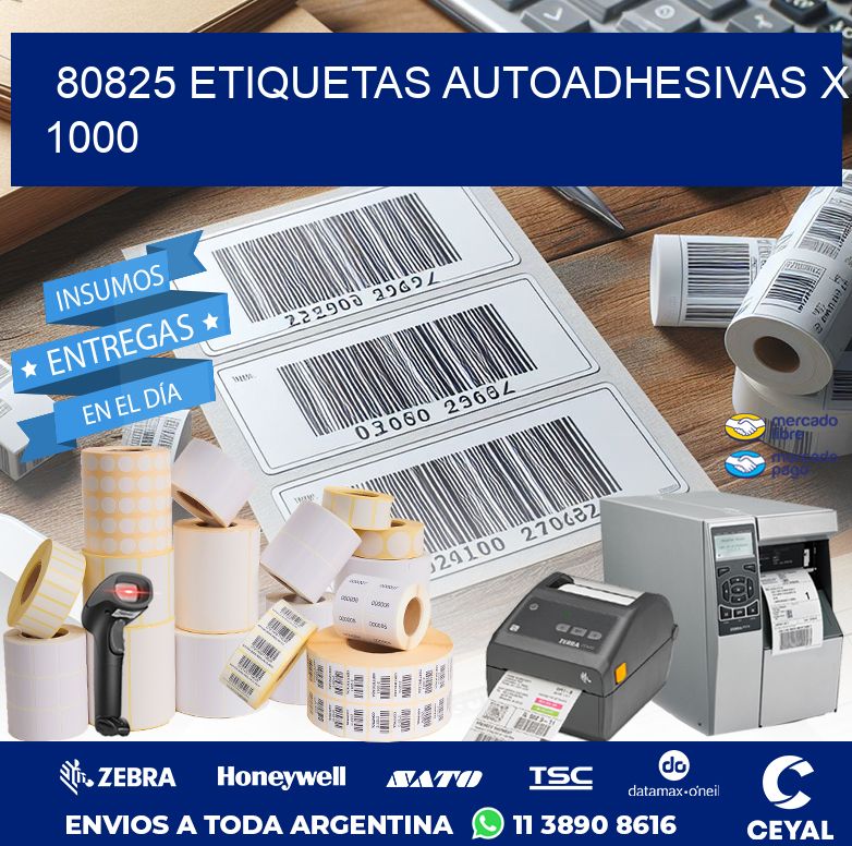 80825 ETIQUETAS AUTOADHESIVAS X 1000