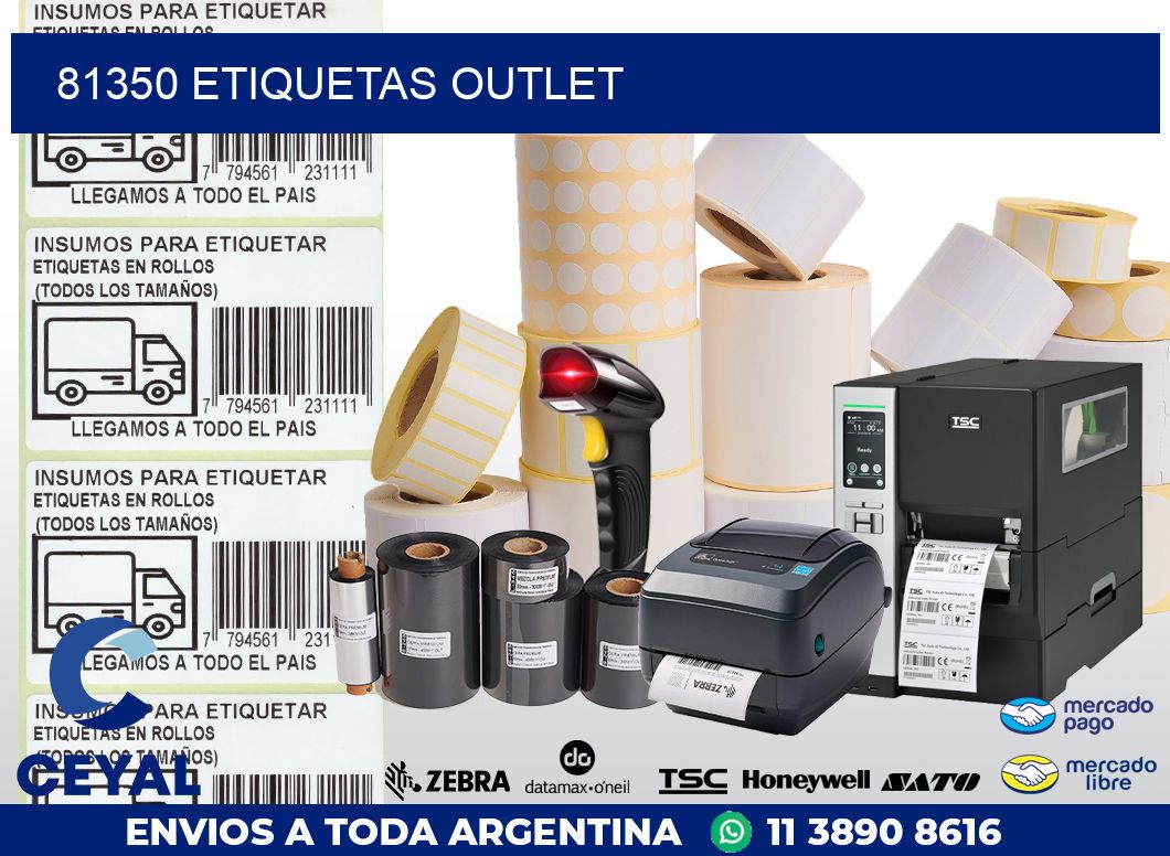 81350 ETIQUETAS OUTLET