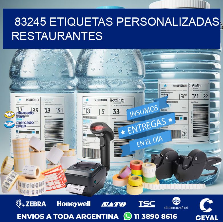 83245 ETIQUETAS PERSONALIZADAS RESTAURANTES