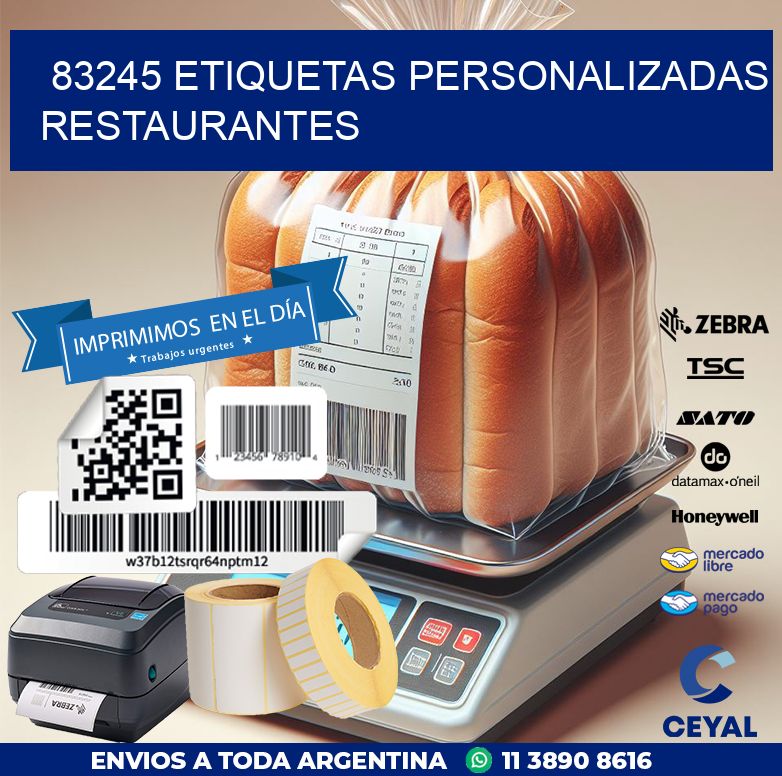 83245 ETIQUETAS PERSONALIZADAS RESTAURANTES