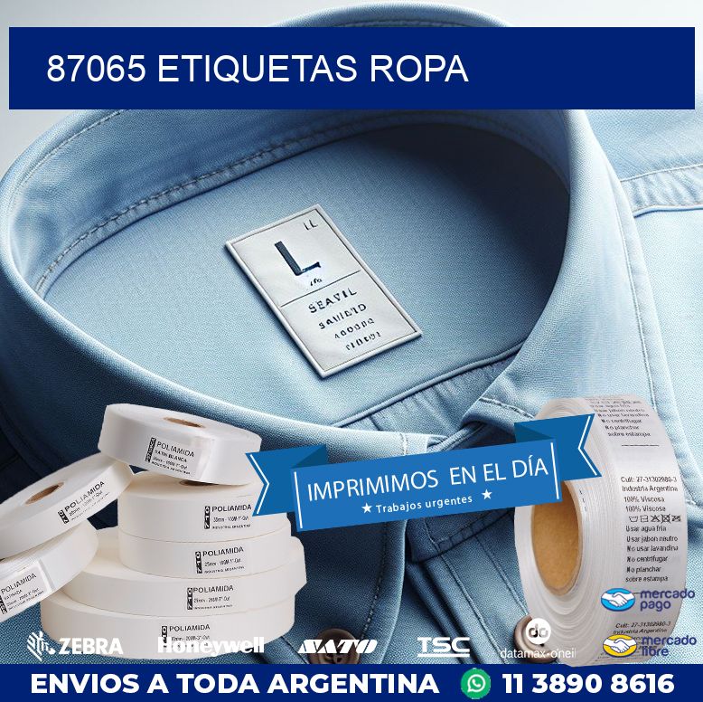 87065 ETIQUETAS ROPA