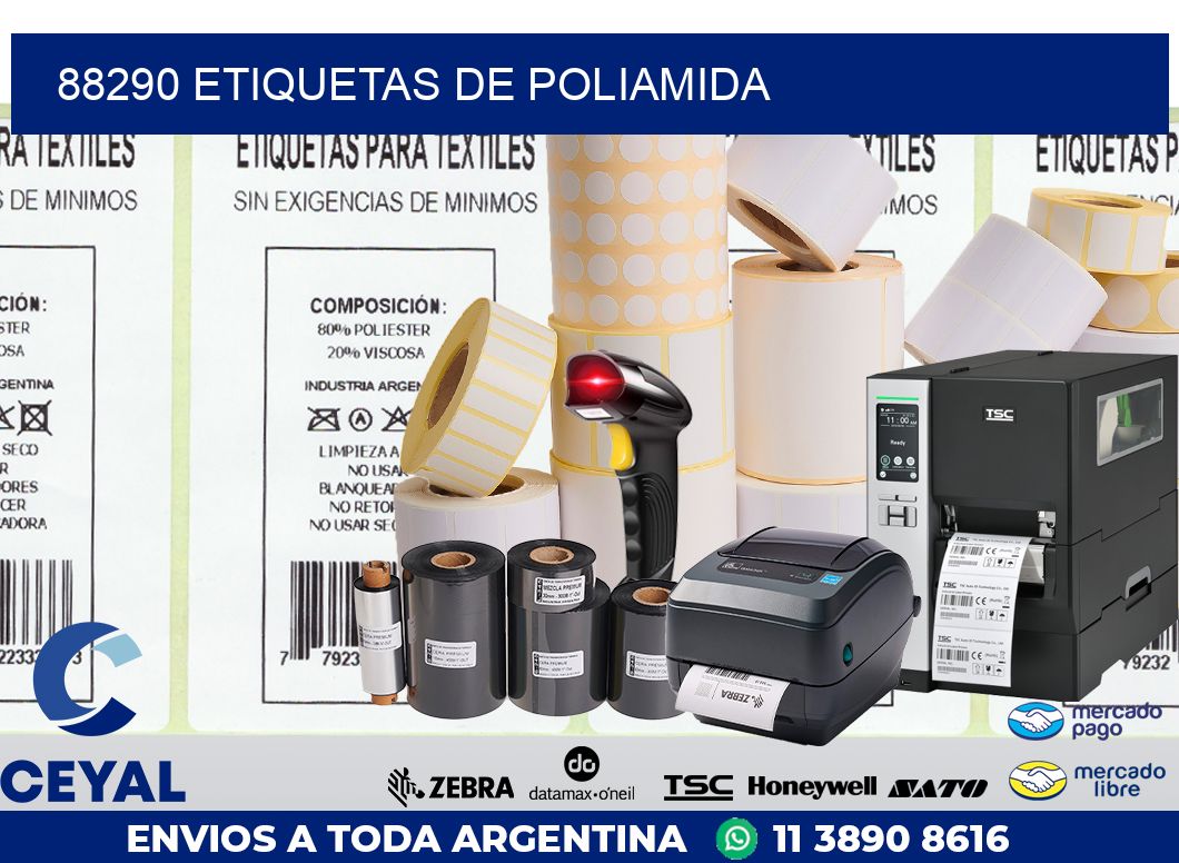 88290 ETIQUETAS DE POLIAMIDA