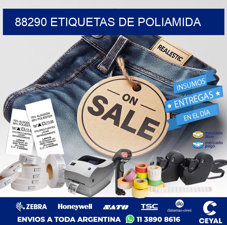 88290 ETIQUETAS DE POLIAMIDA