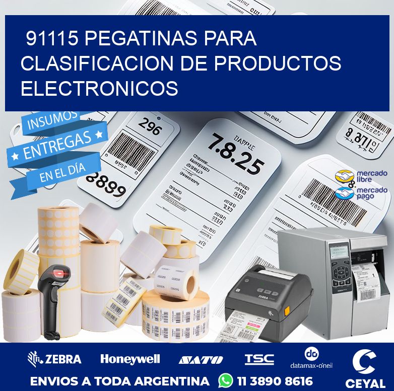 91115 PEGATINAS PARA CLASIFICACION DE PRODUCTOS ELECTRONICOS
