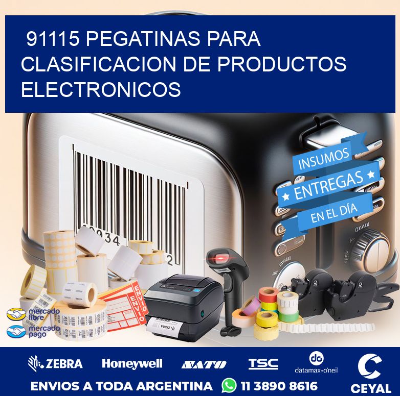 91115 PEGATINAS PARA CLASIFICACION DE PRODUCTOS ELECTRONICOS