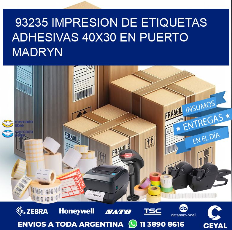 93235 IMPRESION DE ETIQUETAS ADHESIVAS 40X30 EN PUERTO MADRYN