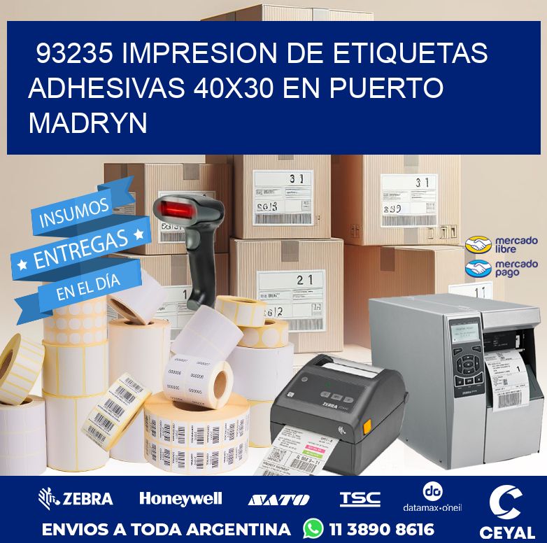 93235 IMPRESION DE ETIQUETAS ADHESIVAS 40X30 EN PUERTO MADRYN