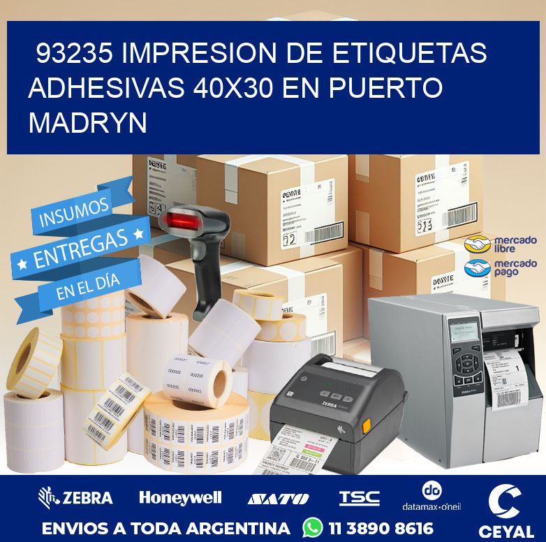 93235 IMPRESION DE ETIQUETAS ADHESIVAS 40X30 EN PUERTO MADRYN