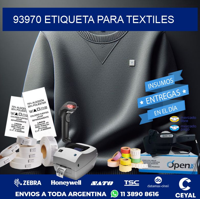 93970 ETIQUETA PARA TEXTILES