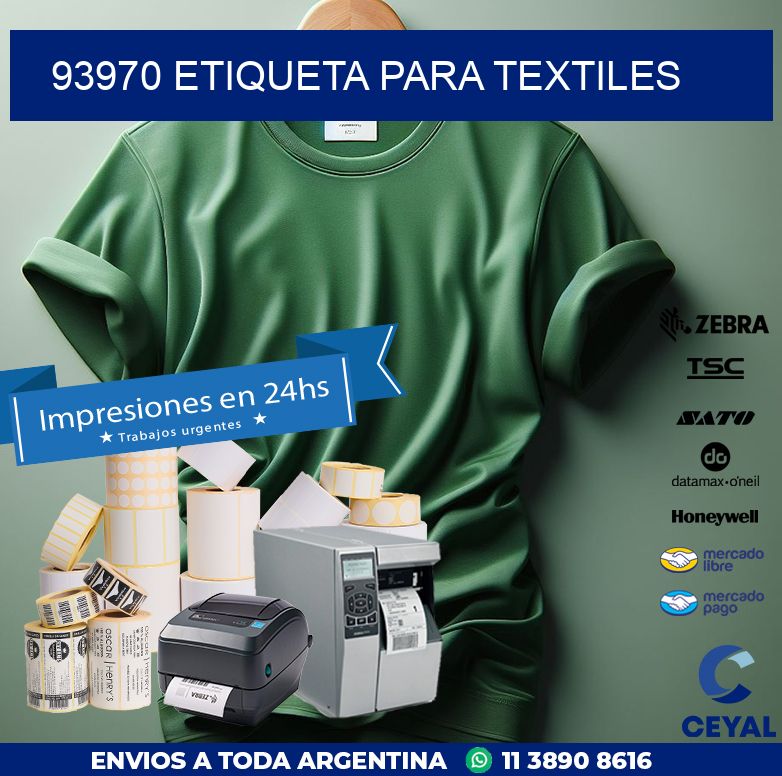 93970 ETIQUETA PARA TEXTILES
