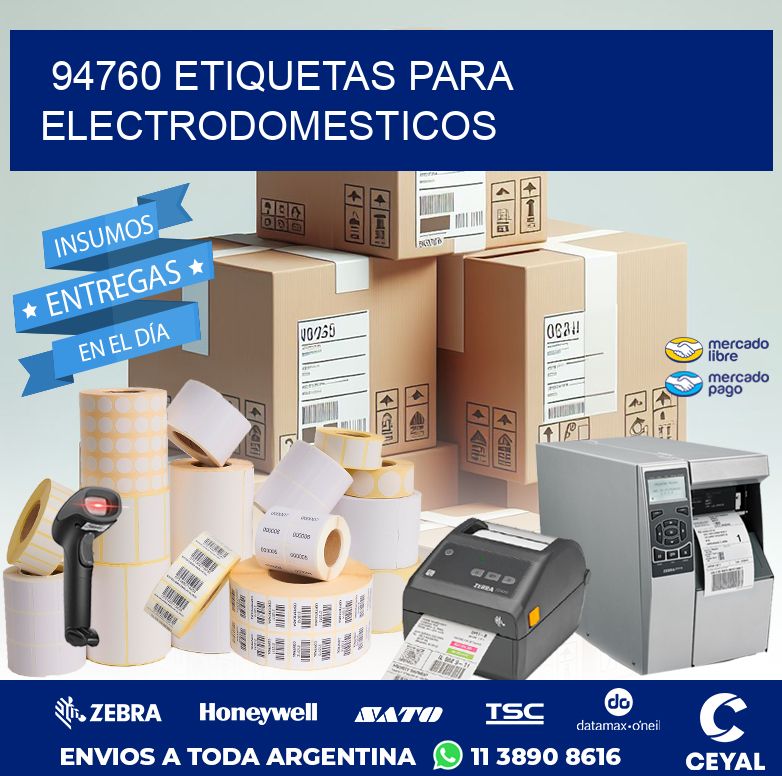 94760 ETIQUETAS PARA ELECTRODOMESTICOS