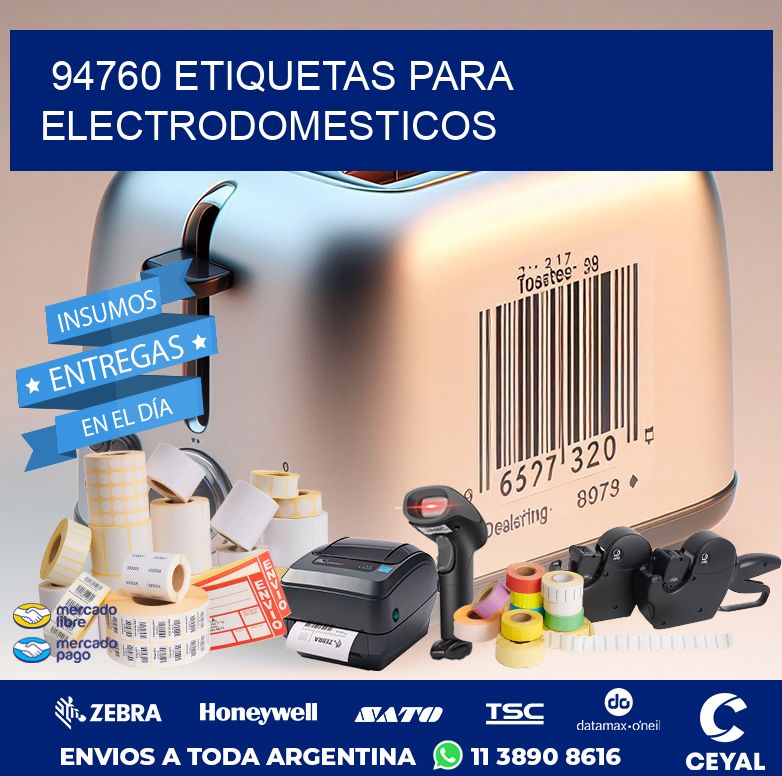 94760 ETIQUETAS PARA ELECTRODOMESTICOS