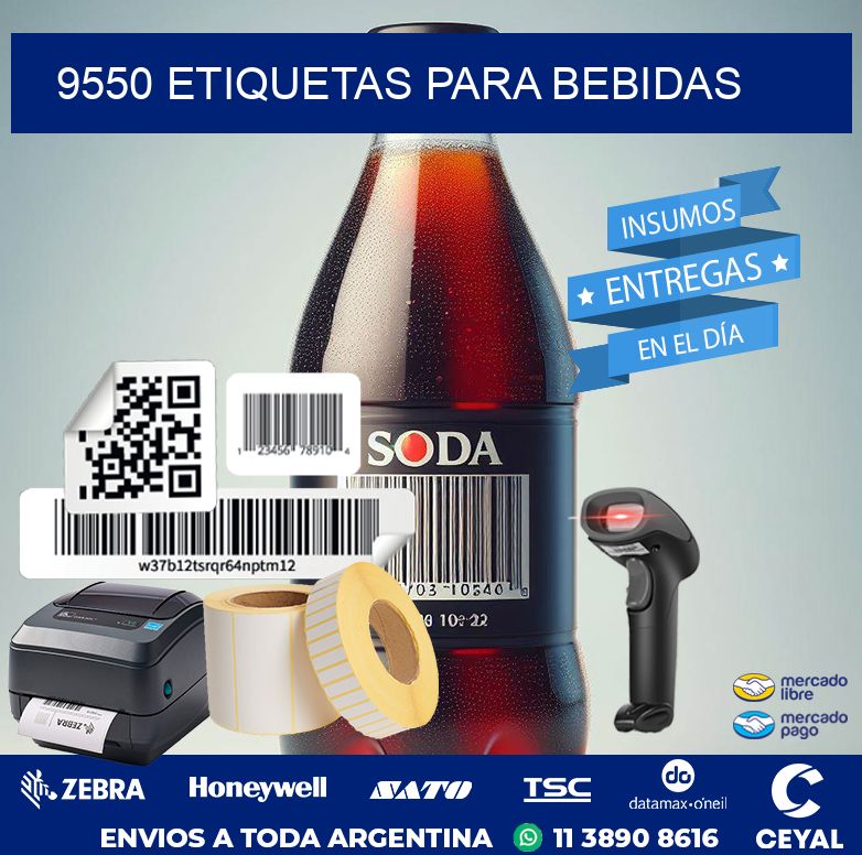 9550 ETIQUETAS PARA BEBIDAS