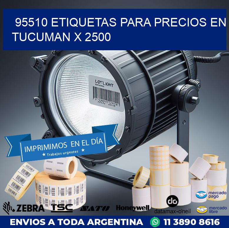 95510 ETIQUETAS PARA PRECIOS EN TUCUMAN X 2500