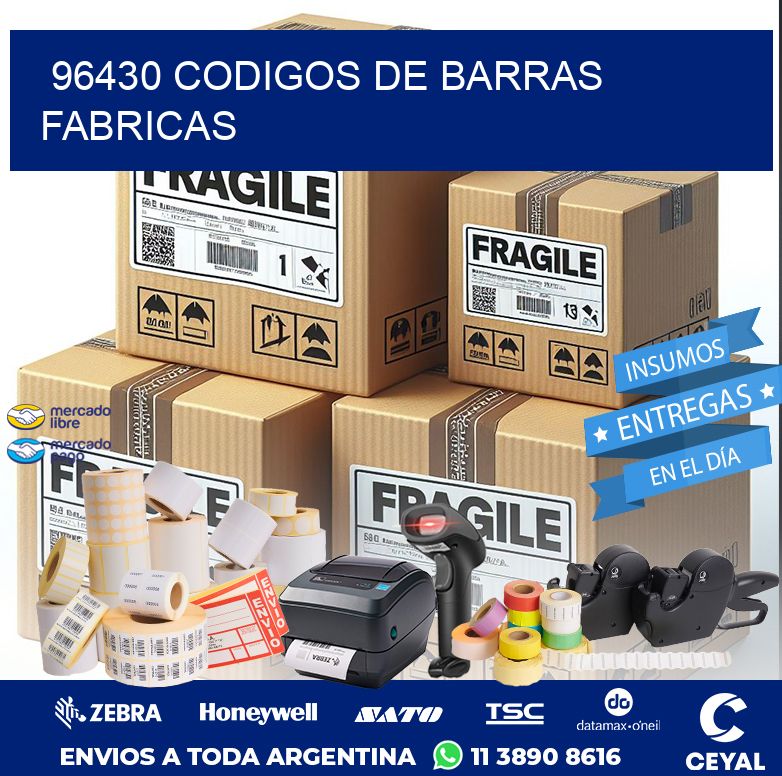 96430 CODIGOS DE BARRAS FABRICAS