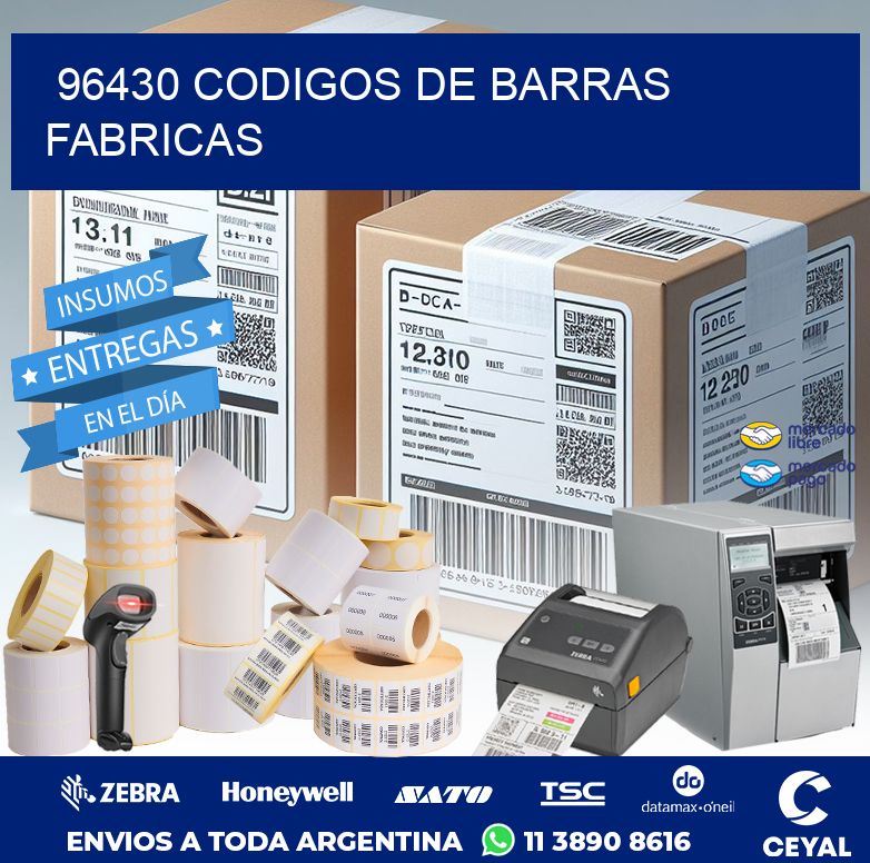 96430 CODIGOS DE BARRAS FABRICAS