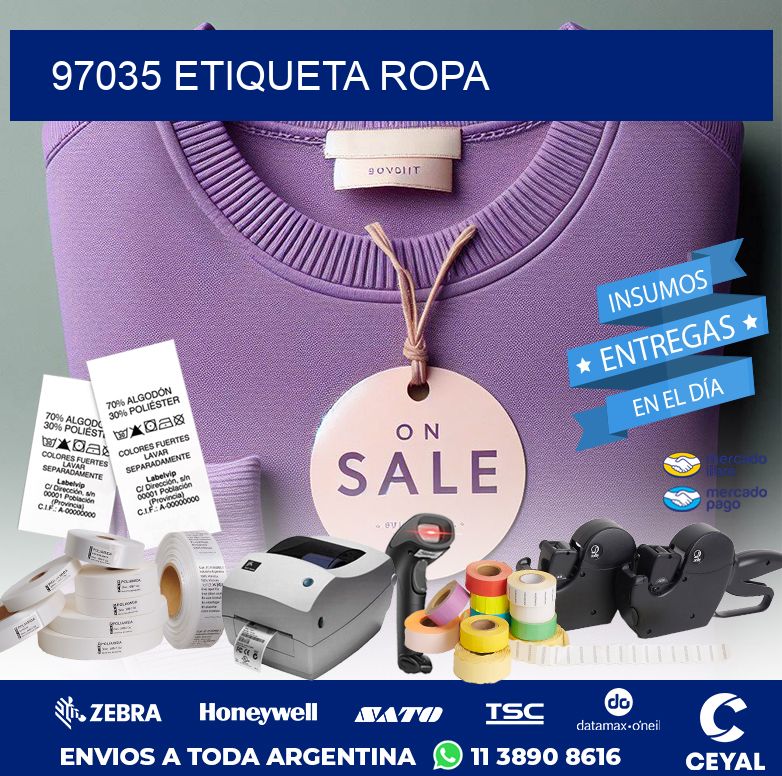 97035 ETIQUETA ROPA
