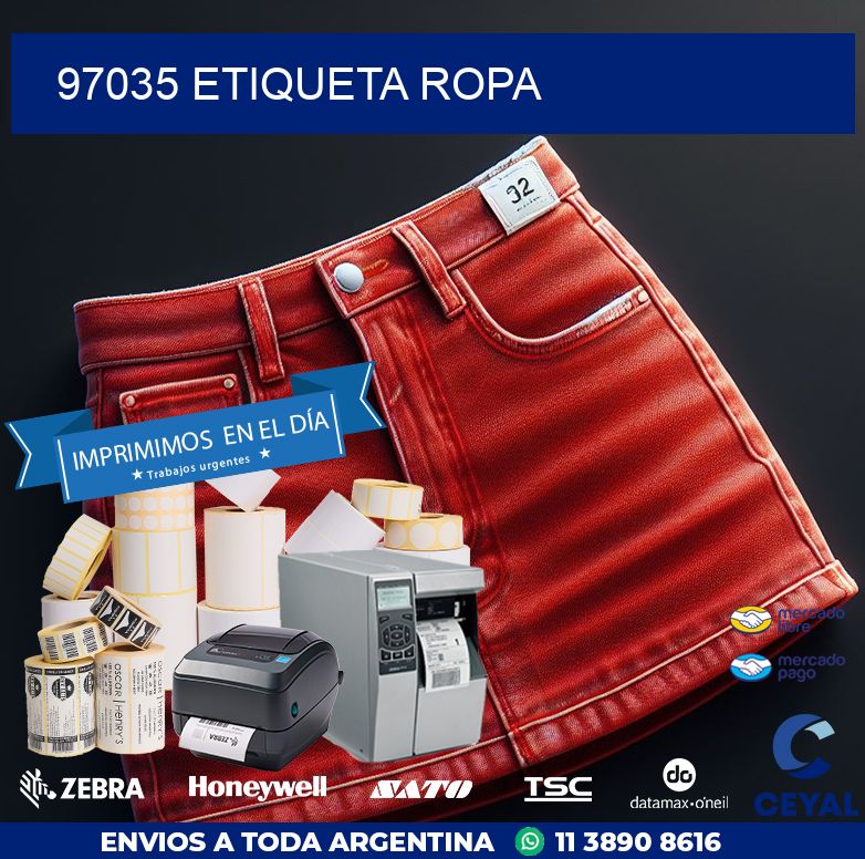 97035 ETIQUETA ROPA