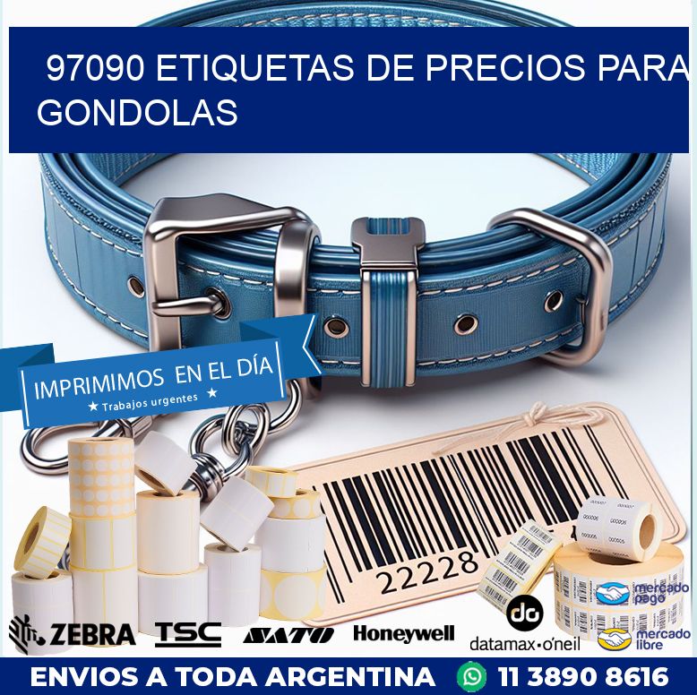97090 ETIQUETAS DE PRECIOS PARA GONDOLAS