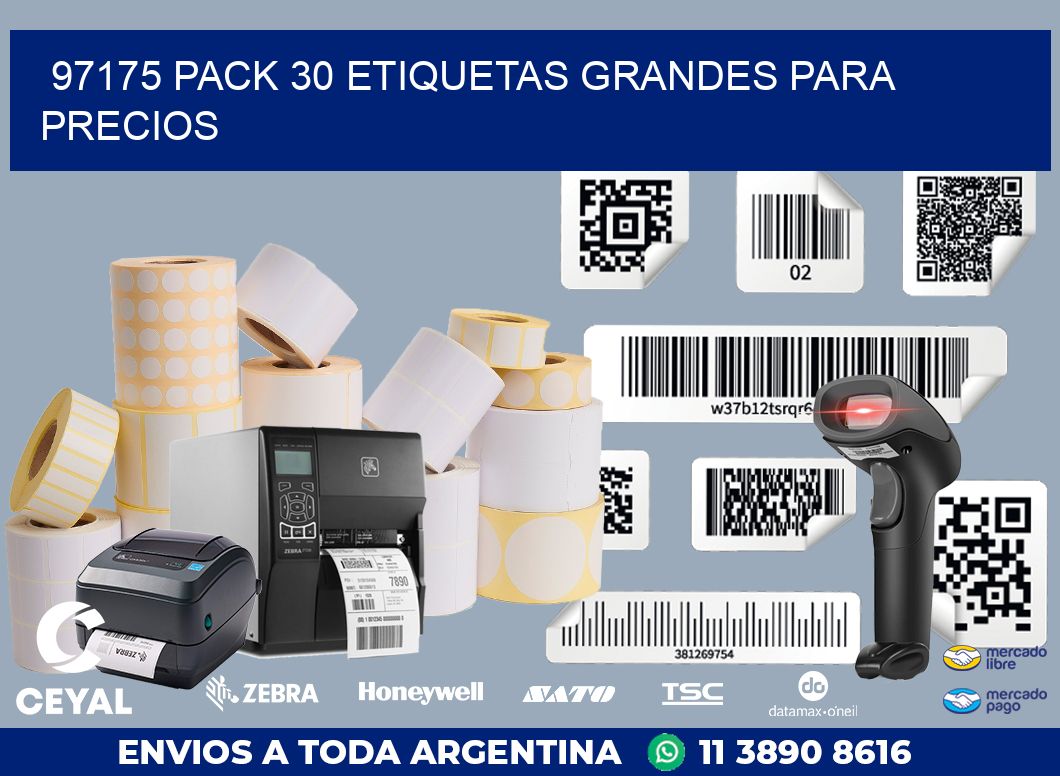 97175 PACK 30 ETIQUETAS GRANDES PARA PRECIOS