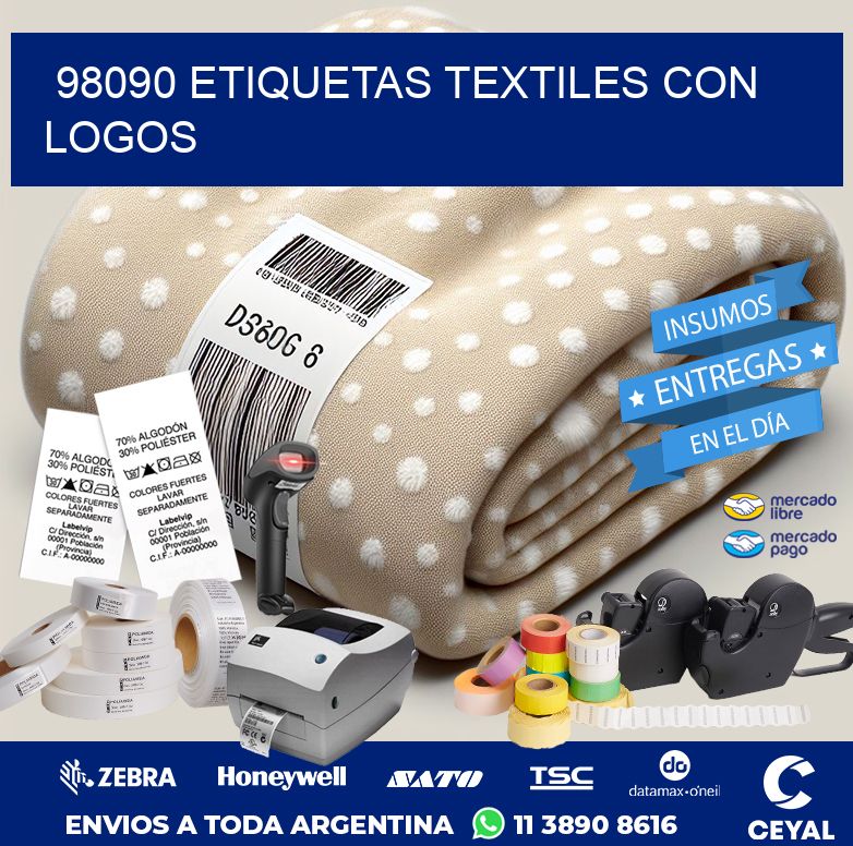98090 ETIQUETAS TEXTILES CON LOGOS