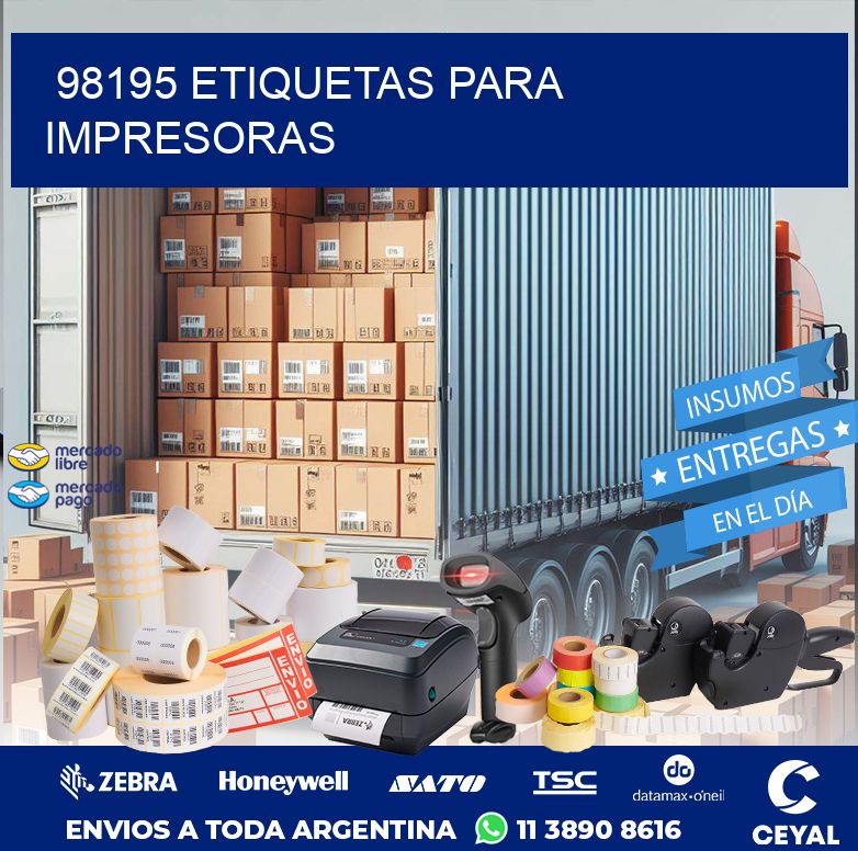 98195 ETIQUETAS PARA IMPRESORAS