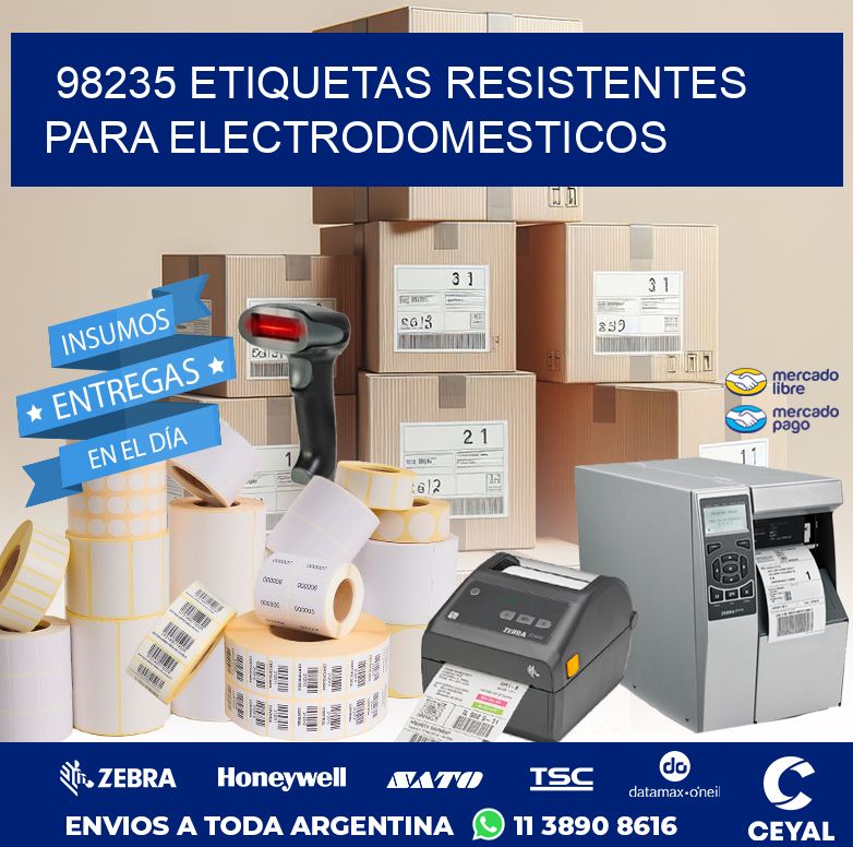 98235 ETIQUETAS RESISTENTES PARA ELECTRODOMESTICOS