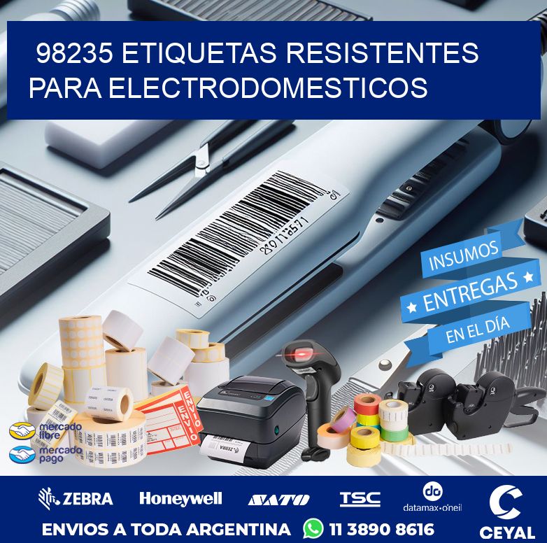 98235 ETIQUETAS RESISTENTES PARA ELECTRODOMESTICOS
