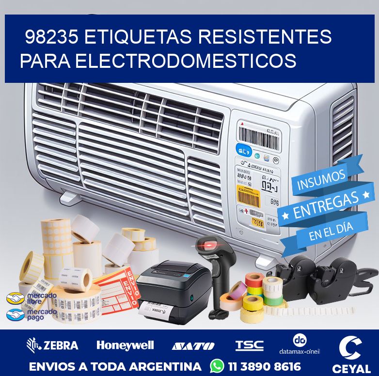 98235 ETIQUETAS RESISTENTES PARA ELECTRODOMESTICOS