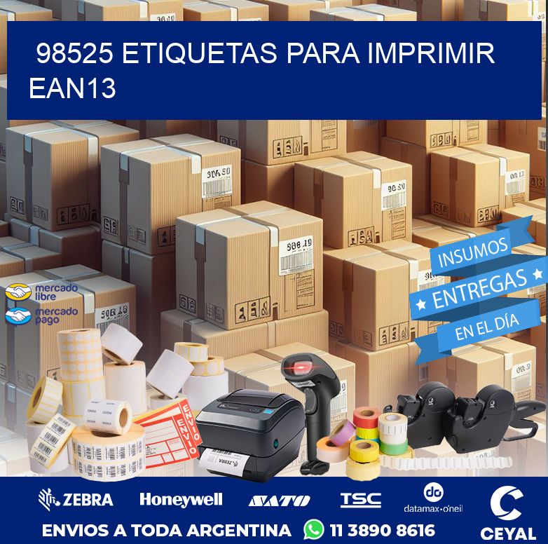 98525 ETIQUETAS PARA IMPRIMIR EAN13