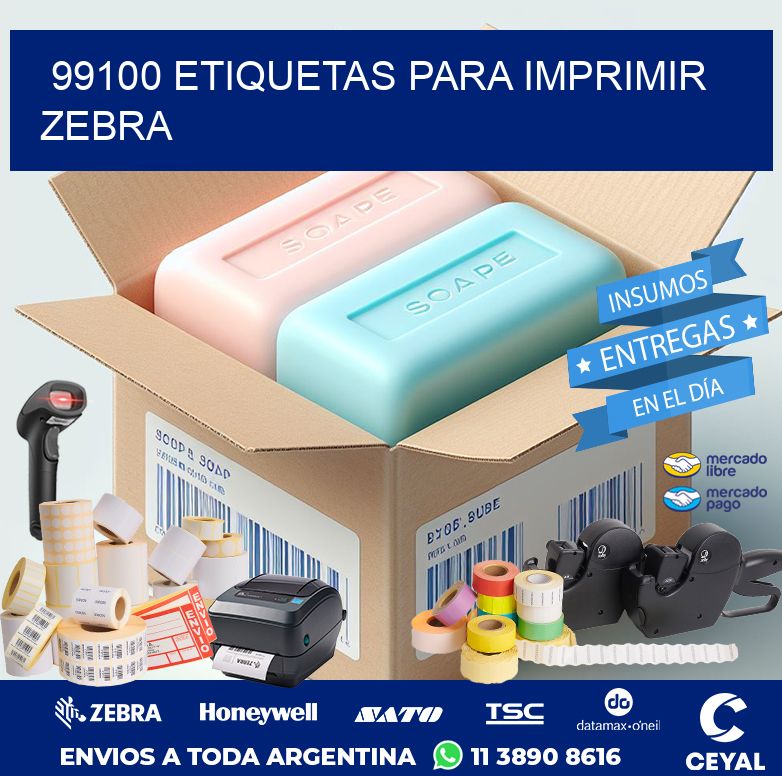 99100 ETIQUETAS PARA IMPRIMIR ZEBRA