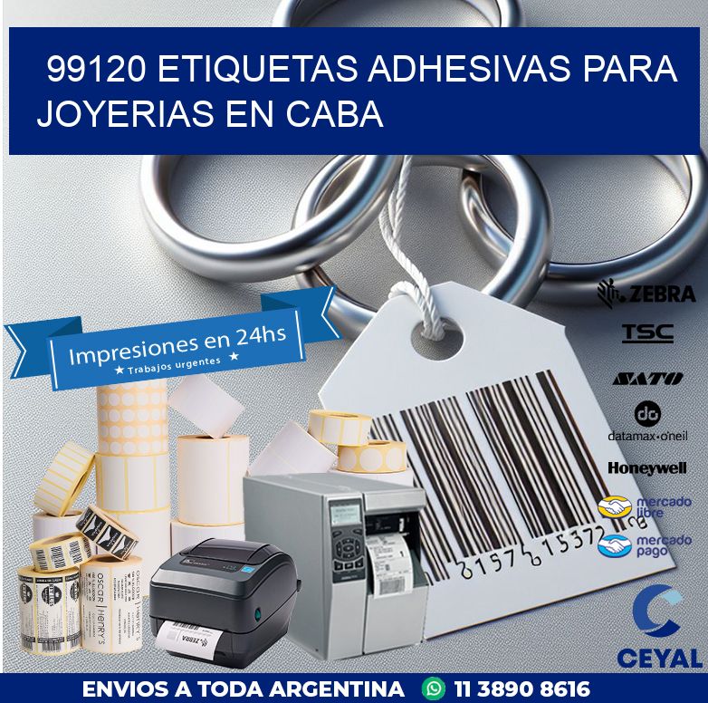 99120 ETIQUETAS ADHESIVAS PARA JOYERIAS EN CABA