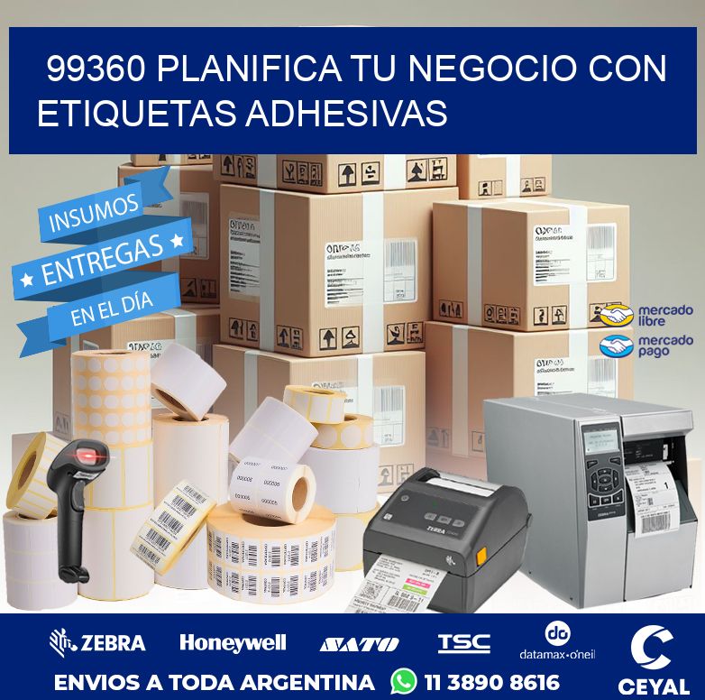 99360 PLANIFICA TU NEGOCIO CON ETIQUETAS ADHESIVAS