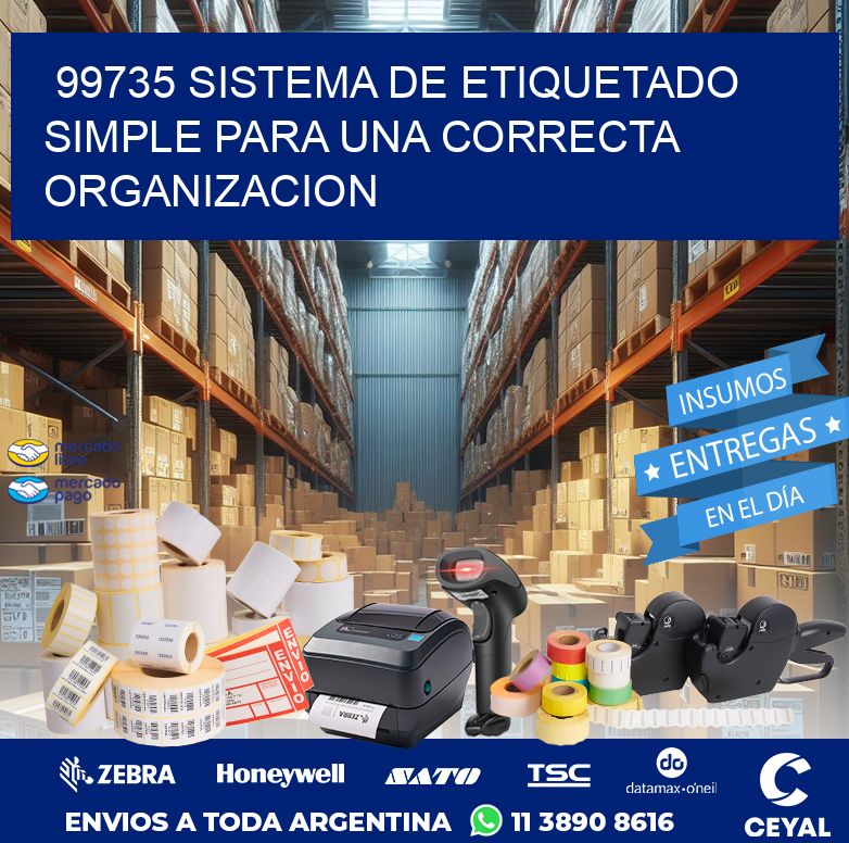 99735 SISTEMA DE ETIQUETADO SIMPLE PARA UNA CORRECTA ORGANIZACION