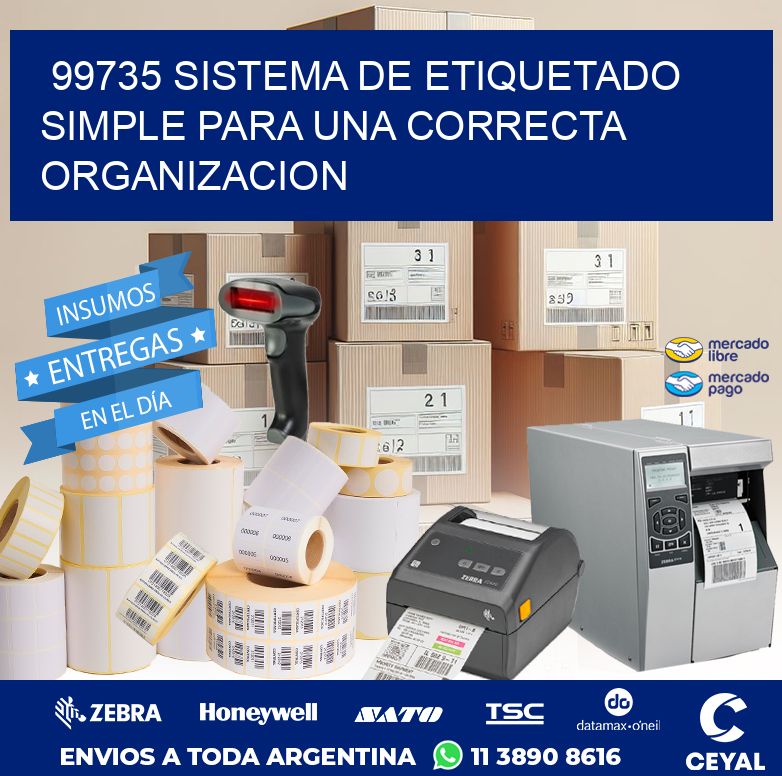 99735 SISTEMA DE ETIQUETADO SIMPLE PARA UNA CORRECTA ORGANIZACION