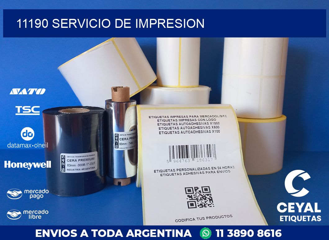 11190 SERVICIO DE IMPRESION