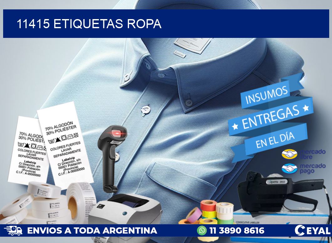 11415 ETIQUETAS ROPA