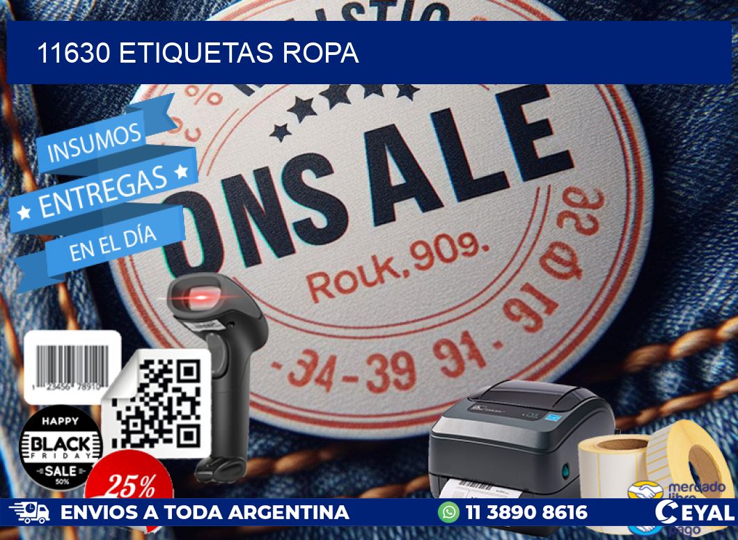 11630 ETIQUETAS ROPA