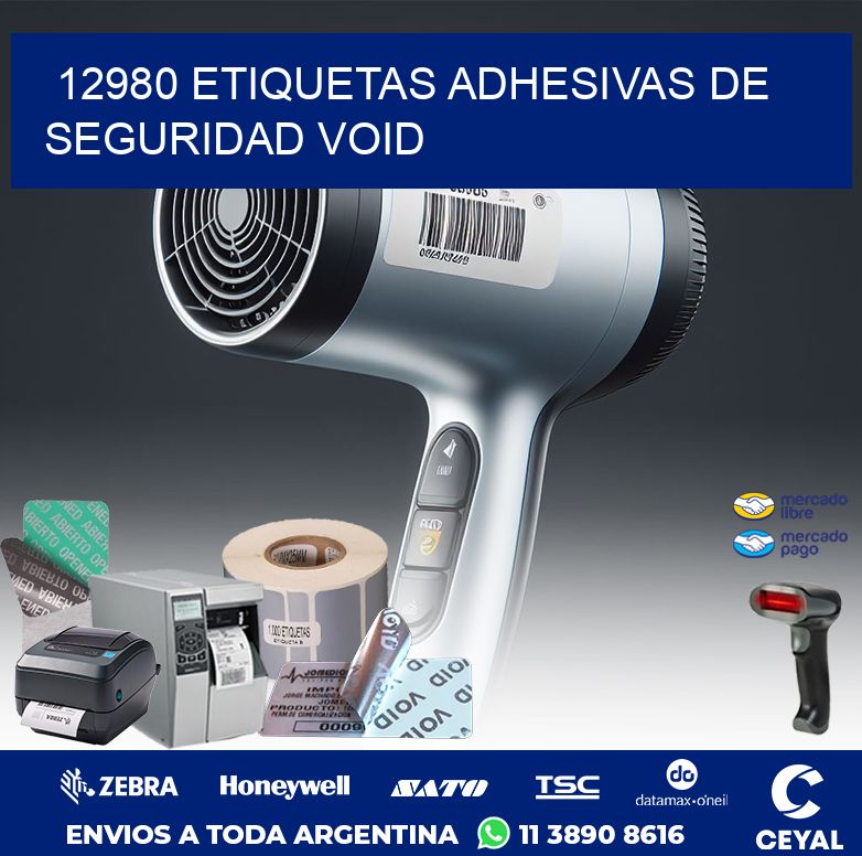 12980 ETIQUETAS ADHESIVAS DE SEGURIDAD VOID