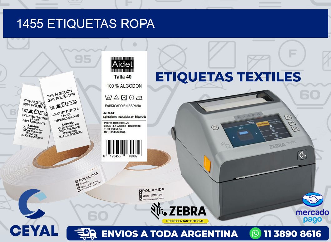 1455 ETIQUETAS ROPA