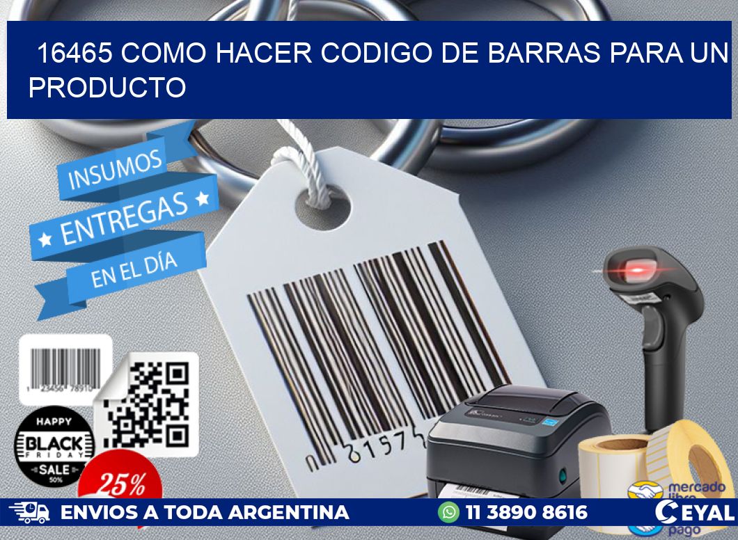 16465 como hacer codigo de barras para un producto