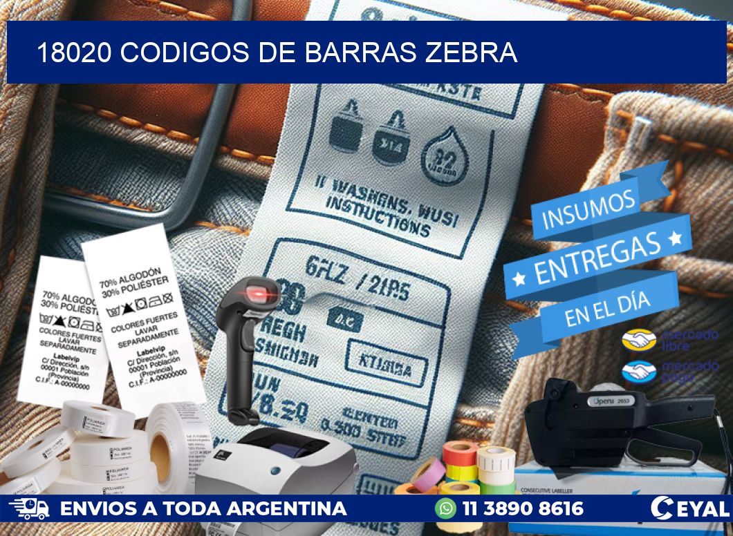 18020 codigos de barras zebra