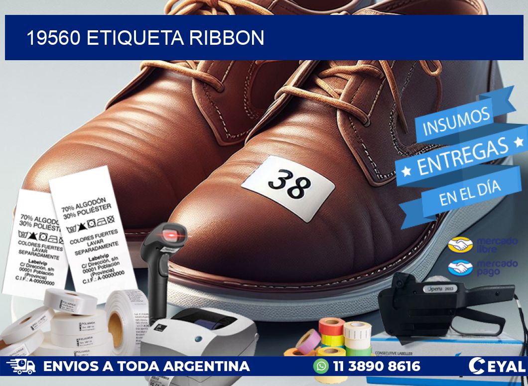 19560 etiqueta ribbon