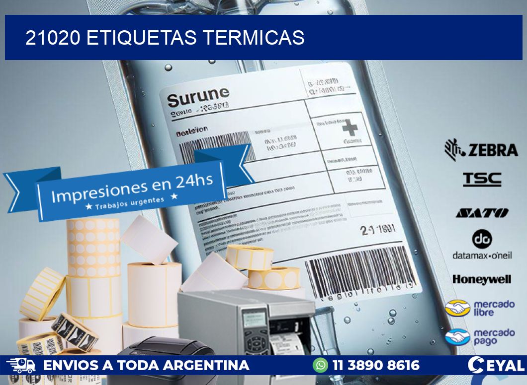 21020 ETIQUETAS TERMICAS