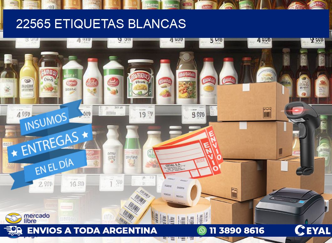 22565 ETIQUETAS BLANCAS