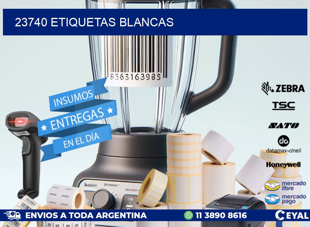 23740 ETIQUETAS BLANCAS